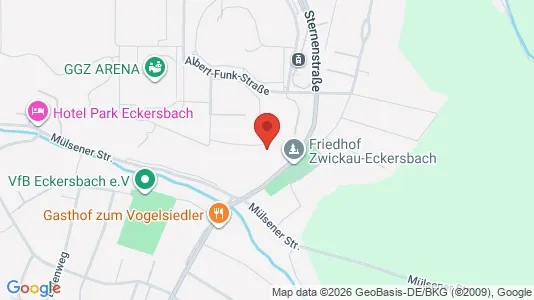 Apartments for rent i Zwickau - kort over placeringen