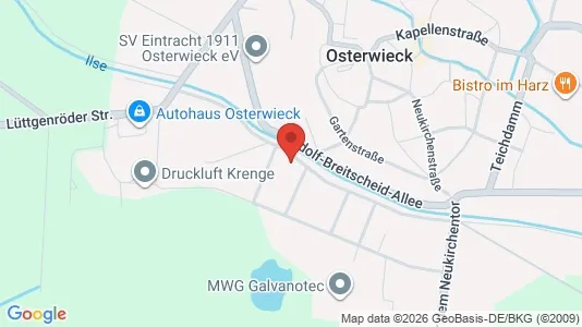Apartments for rent i Harz - kort over placeringen