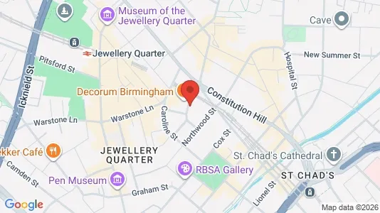 Apartments for rent i Birmingham - West Midlands - kort over placeringen