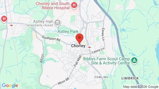 Apartments for rent i Chorley - Lancashire - kort over placeringen