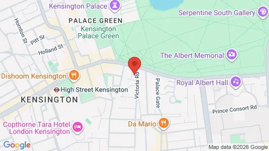 Apartments for rent i London W8 - kort over placeringen