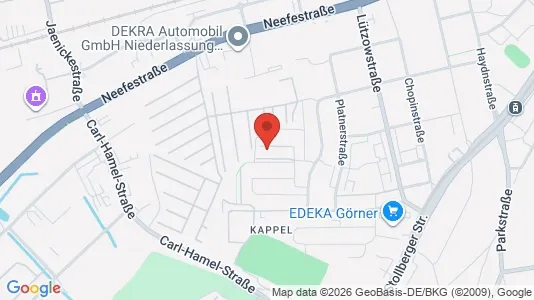 Apartments for rent i Chemnitz - kort over placeringen