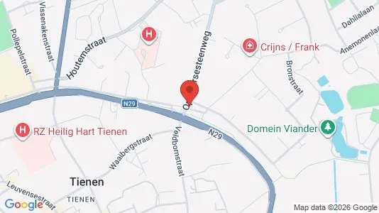 Apartments for rent i Tienen - kort over placeringen