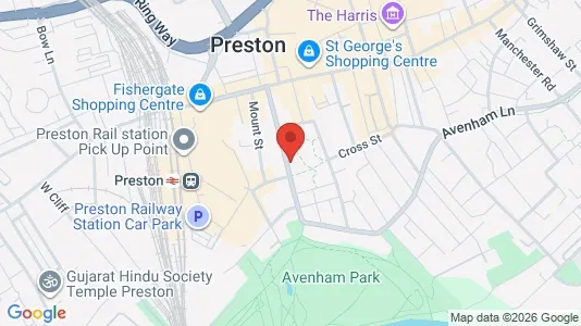 Apartments for rent i Preston - Lancashire - kort over placeringen