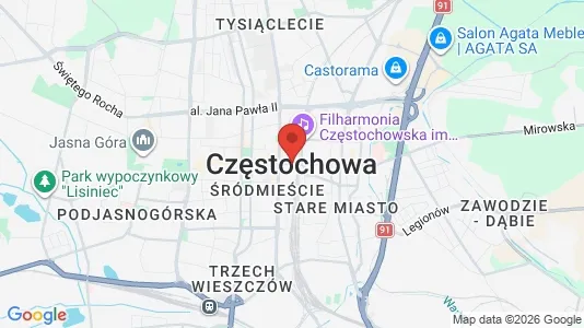 Apartments for rent in Częstochowa - Photo from Google Street View