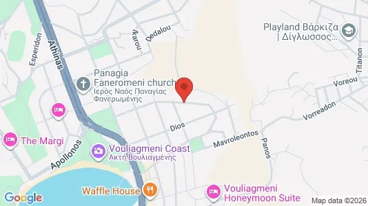 Apartments for rent i Vari-Voula-Vouliagmeni - kort over placeringen