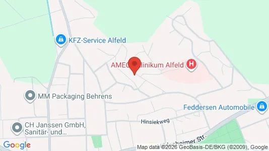 Apartments for rent i Hildesheim - kort over placeringen