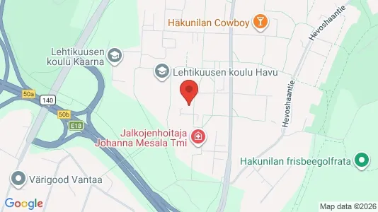 Apartments for rent i Vantaa - kort over placeringen