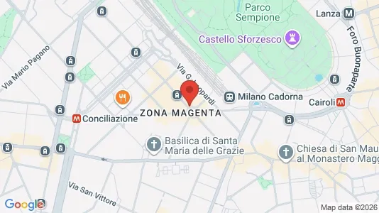 Apartments for rent i Milano Zona 1 - Centro storico - kort over placeringen