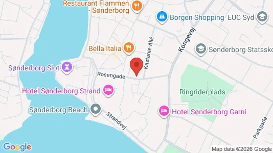 Apartments for rent i Sønderborg - kort over placeringen
