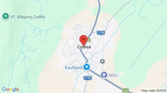 Houses for rent i Codlea - kort over placeringen