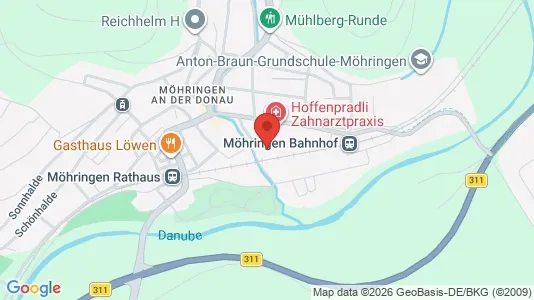 Apartments for rent i Tuttlingen - kort over placeringen
