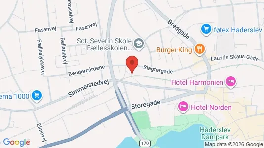 Apartments for rent i Haderslev - kort over placeringen
