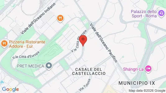Apartments for rent i Roma Municipio IX – EUR - kort over placeringen