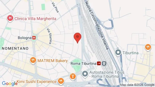 Apartments for rent i Roma Municipio II – Parioli/Nomentano - kort over placeringen