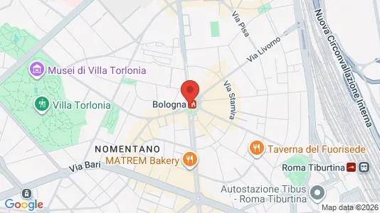 Apartments for rent i Roma Municipio II – Parioli/Nomentano - kort over placeringen