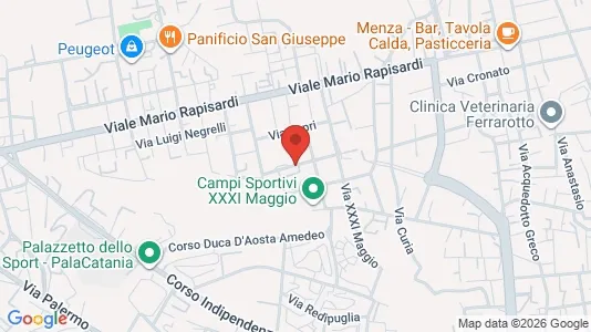 Apartments for rent i Catania - kort over placeringen