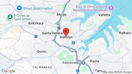 Apartments for rent i Il-Ħamrun - kort over placeringen