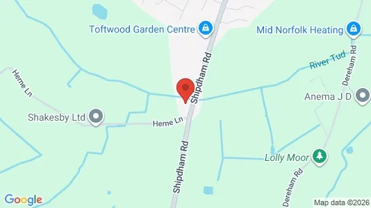 Apartments for rent i Dereham - Norfolk - kort over placeringen