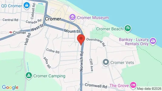 Apartments for rent i Cromer - Norfolk - kort over placeringen