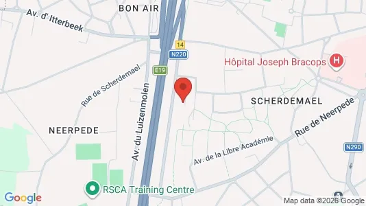 Apartments for rent i Brussels Anderlecht - kort over placeringen