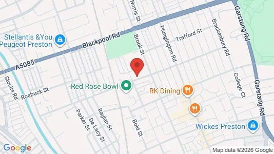 Apartments for rent i Preston - Lancashire - kort over placeringen