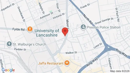 Apartments for rent i Preston - Lancashire - kort over placeringen