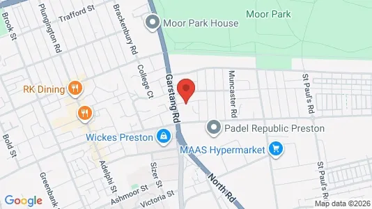 Apartments for rent i Preston - Lancashire - kort over placeringen
