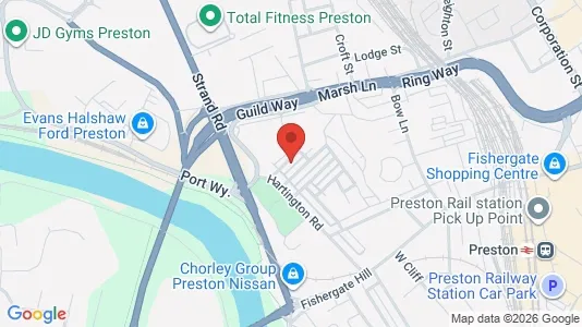 Apartments for rent i Preston - Lancashire - kort over placeringen