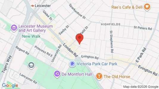 Apartments for rent i Leicester - Leicestershire - kort over placeringen