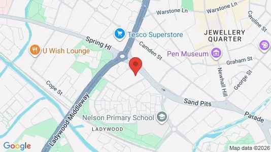 Apartments for rent i Birmingham - West Midlands - kort over placeringen