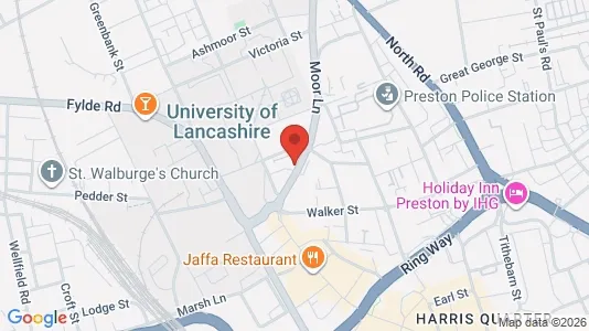 Apartments for rent i Preston - Lancashire - kort over placeringen