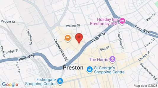 Apartments for rent i Preston - Lancashire - kort over placeringen