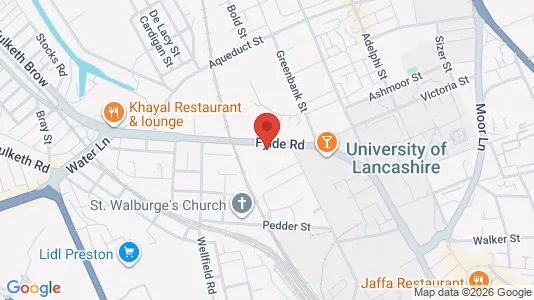 Apartments for rent i Preston - Lancashire - kort over placeringen