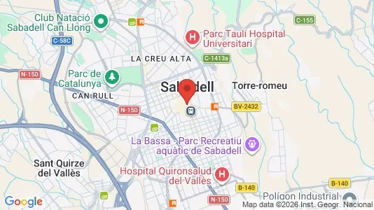 Apartments for rent i Sabadell - kort over placeringen