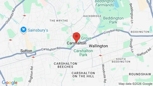 Houses for rent i Carshalton - Surrey - kort over placeringen