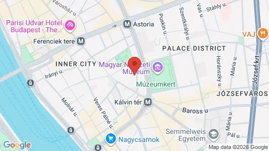 Apartments for rent i Budapest Belváros-Lipótváros - kort over placeringen