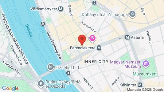 Apartments for rent i Budapest Belváros-Lipótváros - kort over placeringen