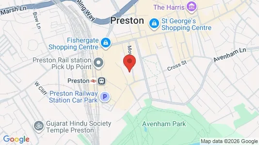 Apartments for rent i Preston - Lancashire - kort over placeringen