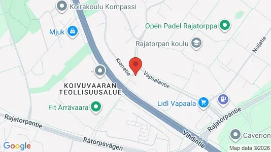 Apartments for rent i Vantaa - kort over placeringen