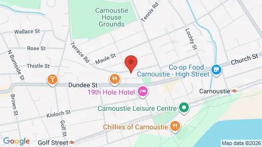Apartments for rent i Carnoustie - Angus - kort over placeringen