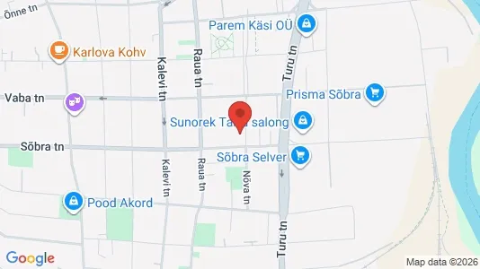 Apartments for rent i Tartu - kort over placeringen