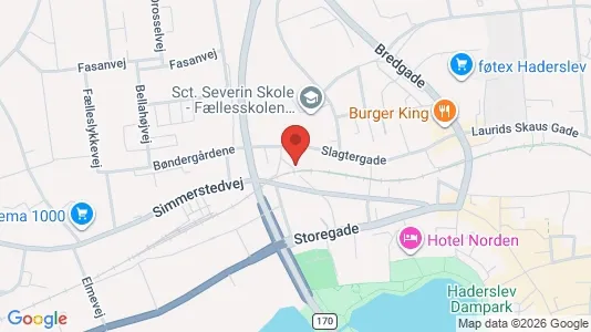Apartments for rent i Haderslev - kort over placeringen