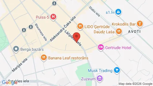 Apartments for rent i Riga Centrs - kort over placeringen