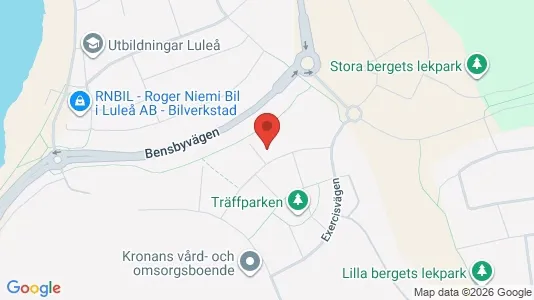Apartments for rent i Luleå - kort over placeringen