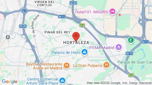 Apartments for rent i Madrid Hortaleza - kort over placeringen