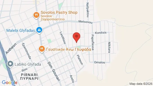 Apartments for rent i Glyfada - kort over placeringen
