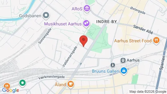 Apartments for rent i Aarhus C - kort over placeringen