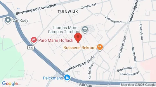 Apartments for rent i Turnhout - kort over placeringen
