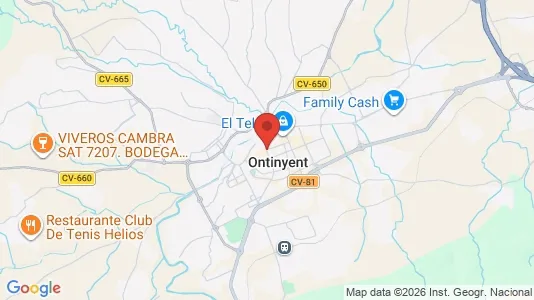 Apartments for rent i Ontinyent - kort over placeringen